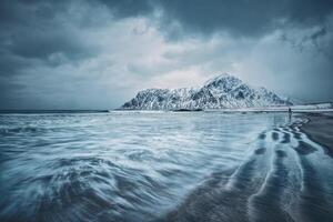 Küste von norwegisch Meer foto