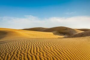 Dünen der Wüste, Rajasthan, Indien foto