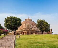 großartig Stupa. Sanchi, madhya Pradesch, Indien foto