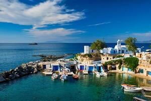 mandrakia Dorf im milos Insel, Griechenland foto