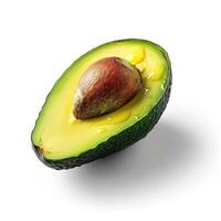 Avocado isoliert auf ein Weiß Hintergrund foto