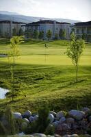 fein Golf Verein im Ausläufer von Abonnieren alatau foto