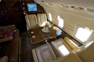 VIP Business Interieur Jet Flugzeug foto