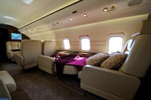 VIP Business Interieur Jet Flugzeug foto