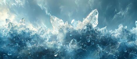 kristallin Struktur von Frost auf Glas foto
