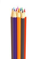 einstellen farbig Bleistifte zum das Skizzen foto