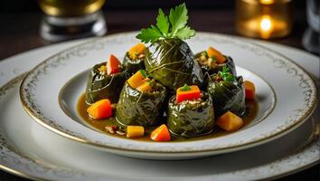 appetitlich Dolma im ein Restaurant foto