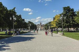 Padua Italien 17 Juli 2020 Aussicht von Prato della Tal im Padua im Italien foto