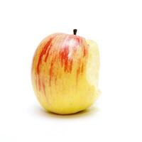 das saftig Apfel, ist rot Gelb Farbe foto