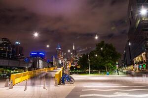 Stadtbild Bild von Melbourne, während Sommer- Sonnenuntergang. - - 28 Dezember 2012, Melbourne, Australien. foto