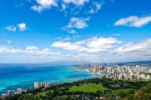 Hawaii Waikiki durch das Meer im oahu foto