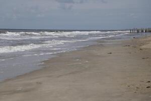 Rau Meer, Dorf petten beim das Norden Meer, das Niederlande, foto