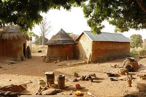 tata somba Dörfer im das Norden von Benin foto