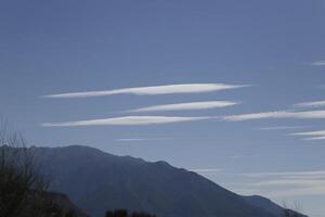 Besichtigung, Wolken, Berge, Spanien foto