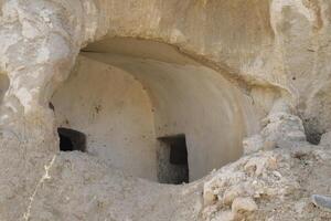 Höhle Häuser im cuevas del Almanzora, Unglücklicherweise viele von Sie haben gewesen Zusammenbruch durch Erde Beben und Regen fallen. cuevas del Almanzora, Spanien foto