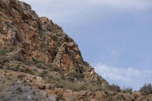 Berg Landschaft im das Almanzora Schlucht, Spanien foto