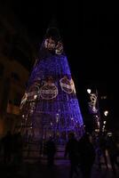 Weihnachten Nacht im Alicante, Spanien foto
