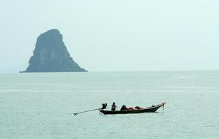 Angeln Boot, Strand, koh Samui Insel, Thailand foto