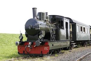 Dampf Lokomotive, Museum Straßenbahn Linie Westen Friesland, Niederlande foto