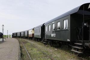 Straßenbahn Waggons, Museum Straßenbahn Linie Westen Friesland, Niederlande foto