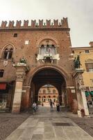 ferrara Italien 29 Juli 2020 ferrara die Architektur Detail von Palazzo del Municipio Gebäude foto