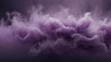 zauberhaft abstrakt lila Dunst rauchig Nebel im faszinierend lila Nebel Hintergrund foto
