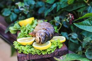 sortiert Essen Verbreitung auf Tabelle foto