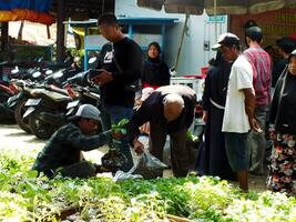 traditionell Markt, gelegen in der Nähe von surakarta Stadt foto