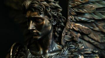 mythisch dunkel Bronze. foto