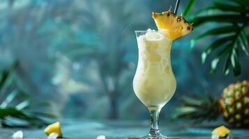 Pinacolada Cocktail mit schön Hintergrund foto