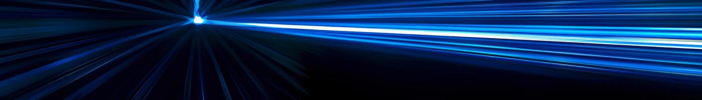 rationalisiert Licht Strahl Beschleunigung im tief Blau foto