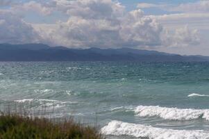 Mittelmeer Meer und Strand im Winter im Zypern 4 foto