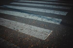 Zebra Kreuzung Kreuzung auf das Autobahn foto