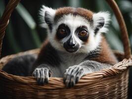 süß wenig Lemur foto