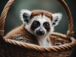 süß wenig Lemur foto