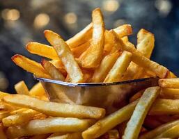 Pommes-Frites-Hintergrund foto