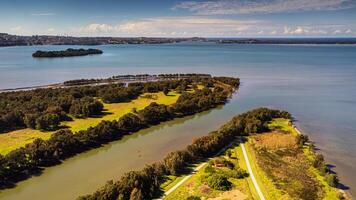 Antenne Aussicht von See illawarra foto