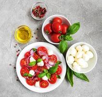 italienischer Caprese-Salat foto