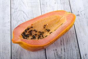 Süss und saftig tropisch Papaya foto