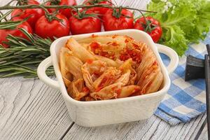 Koreanisches Essen - würziger Kimchi-Kohl foto