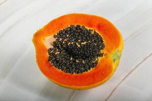 tropisch exotisch Süss Obst - - Papaya foto