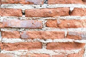 Backstein Mauer oder Backstein Zaun, Backstein oder alt Mauer foto