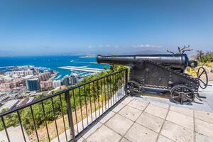 Gibraltar Kanone. Gewehr im Giblartar foto