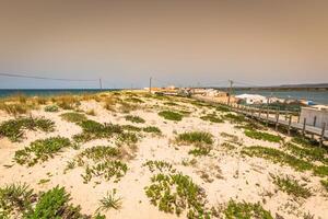 Strand von Faro, Algarve, Portugal foto