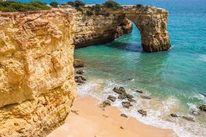 Praia de albandeira - - schön Küste und Strand von Algarve, Portugal foto