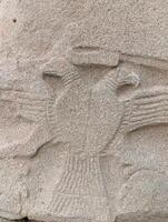 Hittite Zivilisation. uralt und historisch Stadt. auf das Wände Zahlen. alacahoyuk, Corum, Truthahn foto