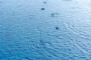 Wasser Blau Oberfläche abstrakt Hintergrund. Wellen und Wellen von kosmetisch Feuchtigkeitscreme mit Luftblasen 3 foto