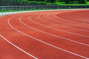 Leichtathletik Stadion, Laufen Spuren foto