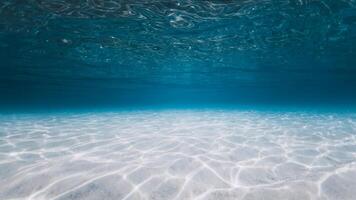 tropisch Ozean mit Weiß Sand unter Wasser im hawaiisch Insel. Panorama- Ozean Hintergrund foto