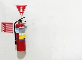 Notfall Feuer Feuerlöscher oder auseinander foto